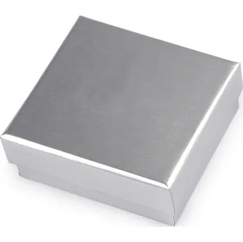 Dárková krabička Krabička na šperky 9x9 cm Varianta: 4 stříbrná, Balení: 12 ks