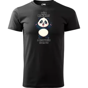 Pánské tričko Sablio Tričko s potiskem Mám blbé kecy a nestydím se za to - černé S