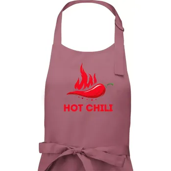 Kuchyňská zástěra Hot Chili - Pánská zástěra na vaření - Univerzální velikost ( Starorůžová )