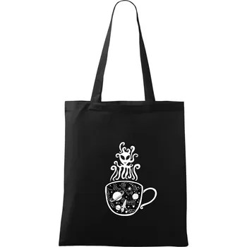 Nákupní taška Magic black coffee (Pecka design) - Taška bavlněná - 42 x 38 cm ( Černá )