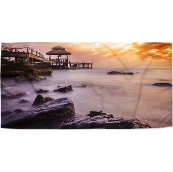 Osuška Sablio Ručník Mlha nad mořem - 50x100 cm