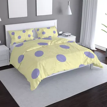 Povlečení Sablio Povlečení Fialové tečky - 140x220 / 90x70