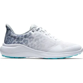 Golfová obuv FootJoy Flex, White, Grey, golfové boty pro ženy US 6