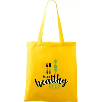 Fresh healthy food - Taška bavlněná - 42 x 38 cm ( Žlutá )