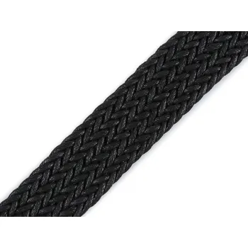 Splétaný popruh šíře 32 mm, střední, 3 černá