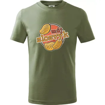 Brambůrky můj zlozvyk - Tričko dětské bavlněné - 122 cm/6 let ( Khaki )