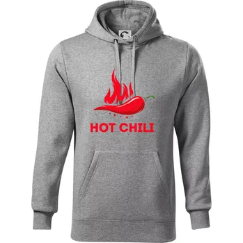 Pánská mikina Hot Chili - Mikina pánská Cape s kapucí - 4XL ( Tmavě šedý melír )