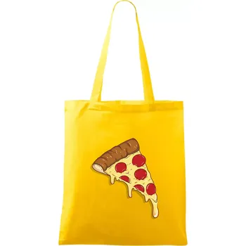 Pizza pro gurmány - Taška bavlněná - 42 x 38 cm ( Žlutá )