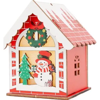 Dřevěná hračka FANDY Ozdoba dřevěná Color Christmas 01