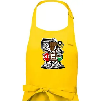 Kuchyňská zástěra Čokoláďák - Pánská zástěra na vaření - Univerzální velikost ( Žlutá )