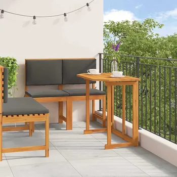 Zahradní bistro set 3 pcs Hnědá masivní akáciové dřevo Hnědá3329114