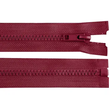 Zip Kostěný zip No 5 délka 30 cm bundový, malé, 178 bordó