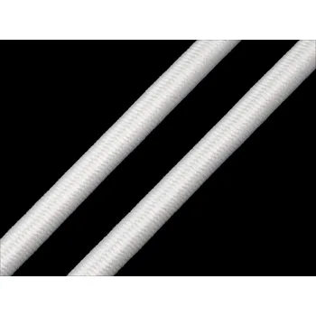 Kulatá pruženka pevná Ø5 mm, střední, bílá