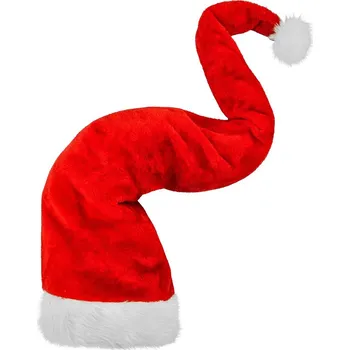 Plyšová čepice Santa, extra dlouhá 125 cm