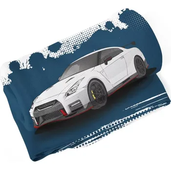 deka Sablio Deka Nissan GTR 35 Modrý - 150x120 cm