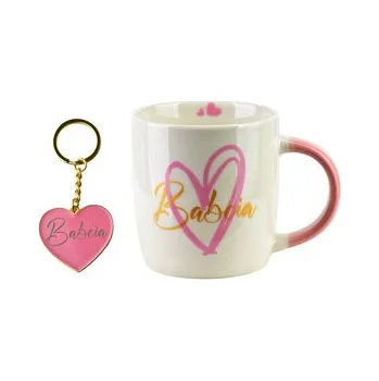 BABCIA Kubek z brelokiem 350ml 8,5x12x9cm