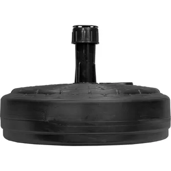 Stínicí technika FIXKRAFT Plastový stojan na slunečníky kulatý 40 cm, antracitový