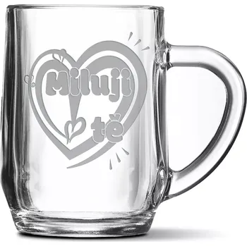 Sklenice Sablio Půllitr Miluji tě srdce: 0,5