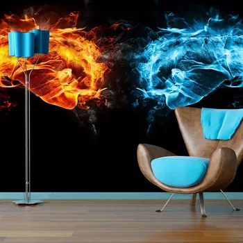 Tapeta Sablio Tapeta Ohnivé pěsti - 125x75 cm