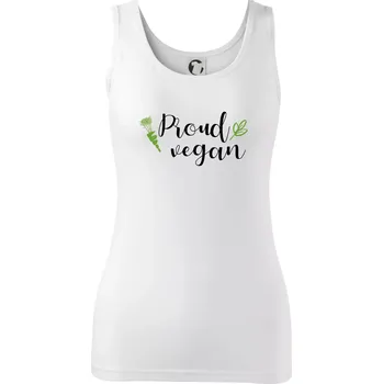 Dámské tričko Proud vegan - Dámské tílko - XS ( Bílá )