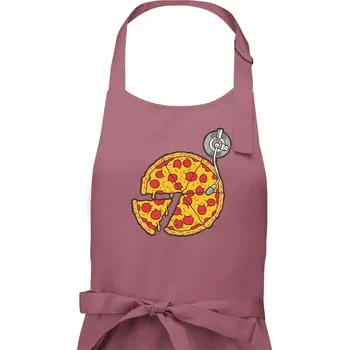 Kuchyňská zástěra Pizza DJ - Pánská zástěra na vaření - Univerzální velikost ( Starorůžová )
