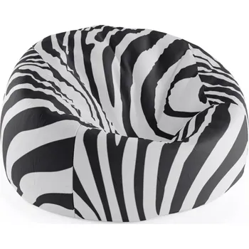Sedací pytel Sablio Sedací vak Cocoon Vzor zebry - 75 x 45 x 35 cm