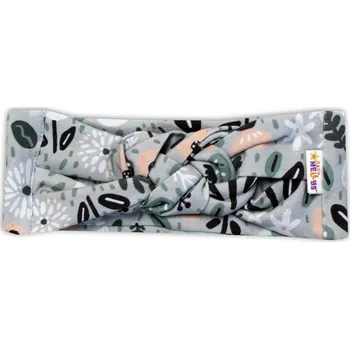 Kojenecký body Baby Nellys Hand Made Dvouvrstvá proplétaná čelenka Palouček, mátová Velikost: 80/86 (12-18m)