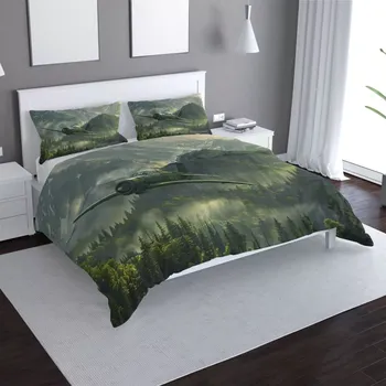 Povlečení Sablio Povlečení Bojové letadlo v horách - 140x220 / 90x70