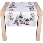 Forbyt Vánoční ubrus Skřítek s lucernou CYH6060C 40x140 cm 234531160