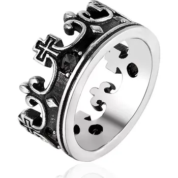 Prsten Prsten z chirurgické oceli Královská koruna Stínů - Velikost prstenu 57 (US 8)