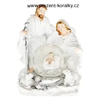 Vánoce Krásné sněžítko betlém 12 cm x 16 cm