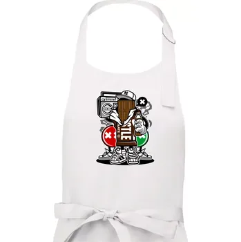 Kuchyňská zástěra Čokoláďák - Dámská zástěra na vaření - Univerzální velikost ( Bílá )