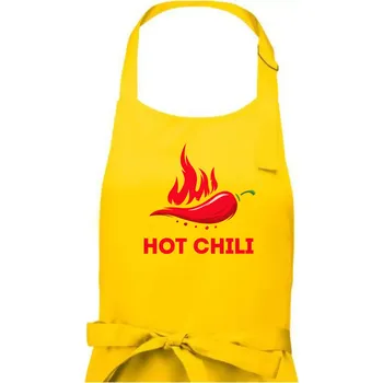 Kuchyňská zástěra Hot Chili - Dámská zástěra na vaření - Univerzální velikost ( Žlutá )