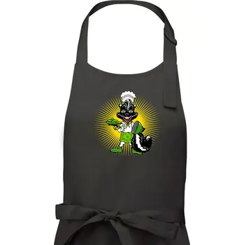 Kuchyňská zástěra Skunk kuchař (Pecka design) - Dámská zástěra na vaření - Univerzální velikost ( Tmavá břidlice (šedá se zeleným nádechem) )