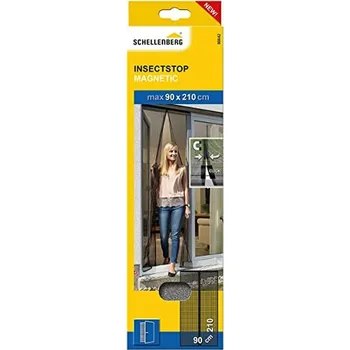 Dámské tričko Síť proti Hmyzu Schellenberg Dveře Magnetic 90 x 210 cm Antracit Laminát