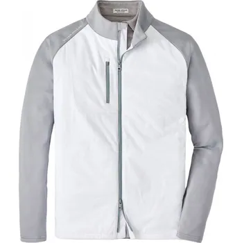 Golfová hůl Peter Millar Merge Hybrid Jacket, White, Gale Grey XL