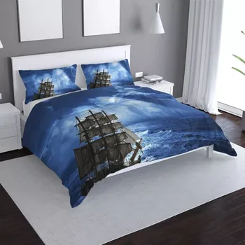 Povlečení Sablio Povlečení Loď v bouřce - 140x220 / 90x70