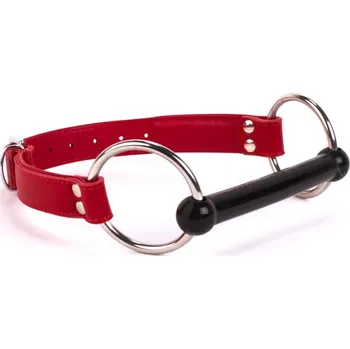 Roubík Devil Sticks Soft Lamb Leather Silicone Mouth Piece Red