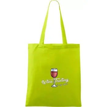 Wine tasting is my sport - Taška bavlněná - 42 x 38 cm ( Limetková )