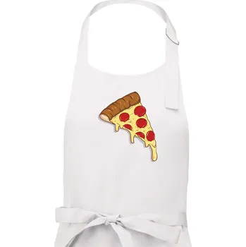Kuchyňská zástěra Pizza pro gurmány - Pánská zástěra na vaření - Univerzální velikost ( Bílá )