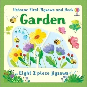 Cizojazyčná kniha Usborne First Jigsaws And Book: Garden (Matthew Oldham, 2022)