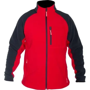 Pánská móda Bunda flísová, červeno-šedá, XL 176 - 182, LAHTI PRO