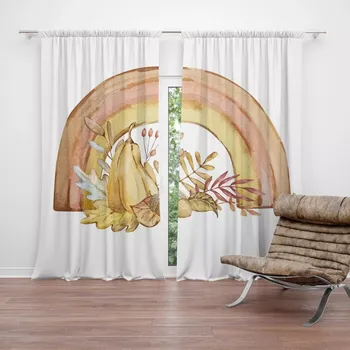 Závěs Sablio Závěs Podzimní duha: 2ks 140x250cm