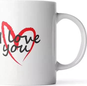 Sablio Hrnek I Love you srdce - 200 ml - espresso