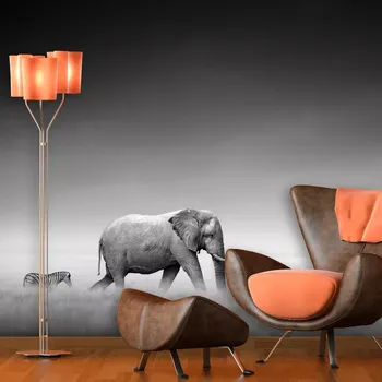 Tapeta Sablio Tapeta Slon a zebra - 125x75 cm