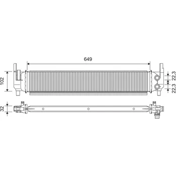 Chladič motoru Chladič, chlazení motoru VALEO 701362