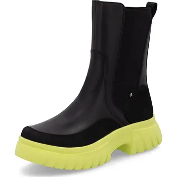 Dámské polobotky Dámské kožené kotníkové boty Rieker W1872-00 černé černá 38