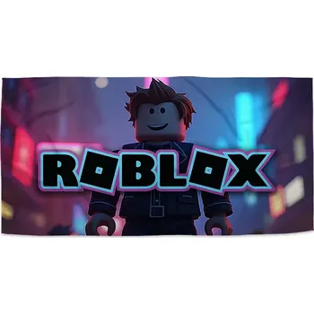 Osuška Sablio Ručník ROBLOX Neonové město - 50x100 cm