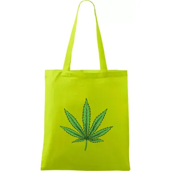 Zelený list - Taška bavlněná - 42 x 38 cm ( Limetková )