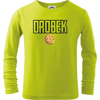 Drobek - sušenka - Triko dětské Long Sleeve - 104-110cm / 3-4 roky ( Limetková )